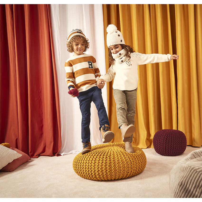 Πουλόβερ πλεκτό με κέντημα για κορίτσι 