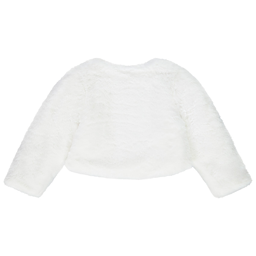 Ζακέτα με ψεύτικη γούνα lurex για bebe κορίτσι 