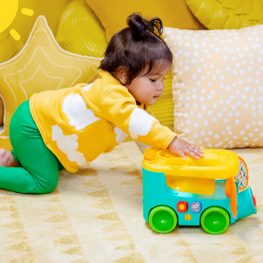 Παιχνίδι Ball Play Toy Pop&Roll Safari Bus Bright Starts Bb  