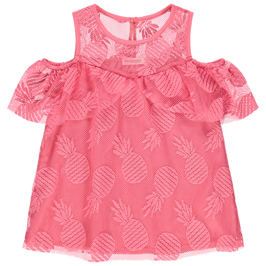 Αμάνικο top με βολάν 