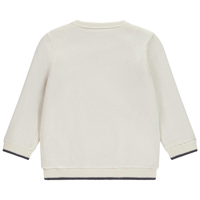 Πουλόβερ βελουτέ με κέντημα ελαφιού για μωρό αγόρι 