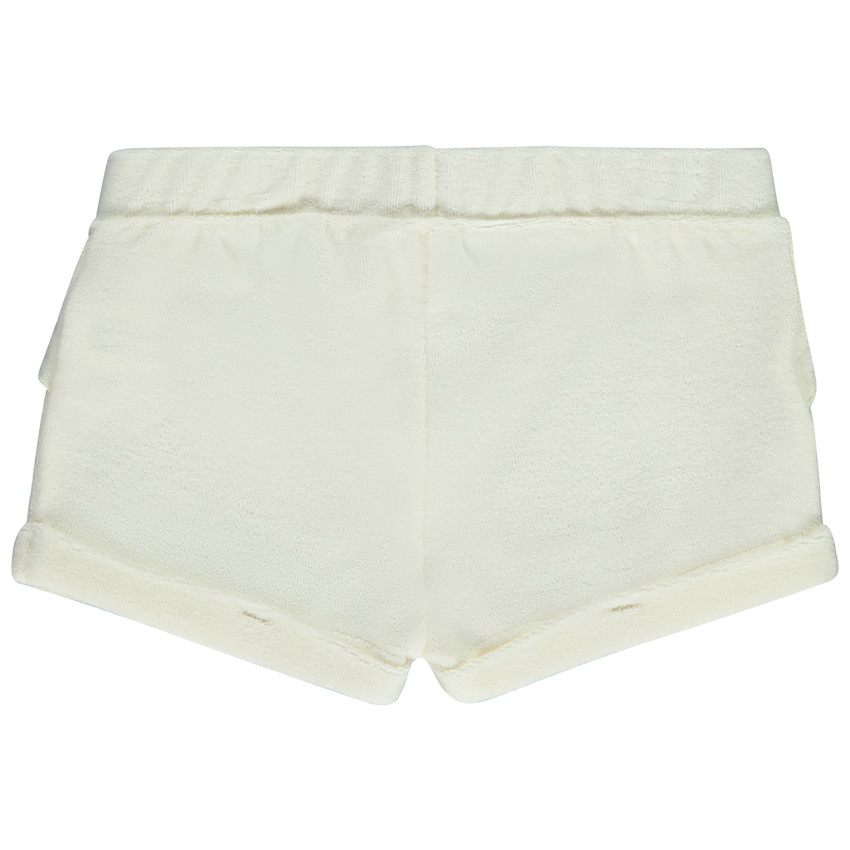 Σορτς μονόχρωμο από σφουγγάρι με βολάν και φιόγκο για bebe κορίτσι  Additional Σορτς μονόχρωμο από σφουγγάρι με βολάν και φιόγκο για bebe κορίτσι