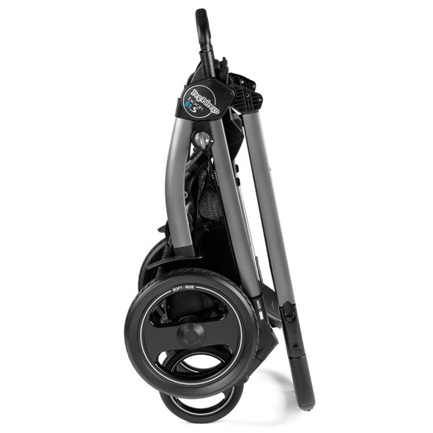 Σασί Peg-Perego Book 51 S Titania με τηλεσκοπική λαβή Μαύρο 