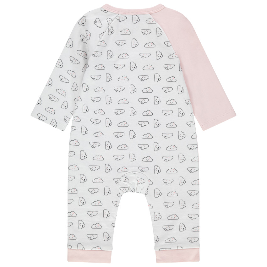 Μακρύ ολόσωμο φορμάκι από βιολογικό βαμβάκι με συννεφάκια  