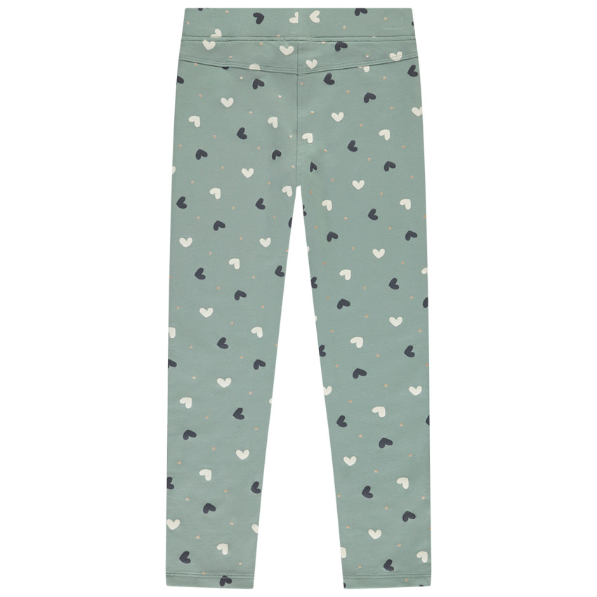 Jegging φαντασίας από ύφασμα french terry για κορίτσι 