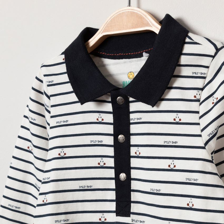 Polo μακρυμάνικο SmileyWorld για bebe αγόρι  Additional Polo μακρυμάνικο SmileyWorld για bebe αγόρι