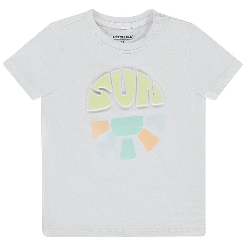 Κοντομάνικο μπλουζάκι με φαντεζί σχέδιο για μωρό αγόρι 