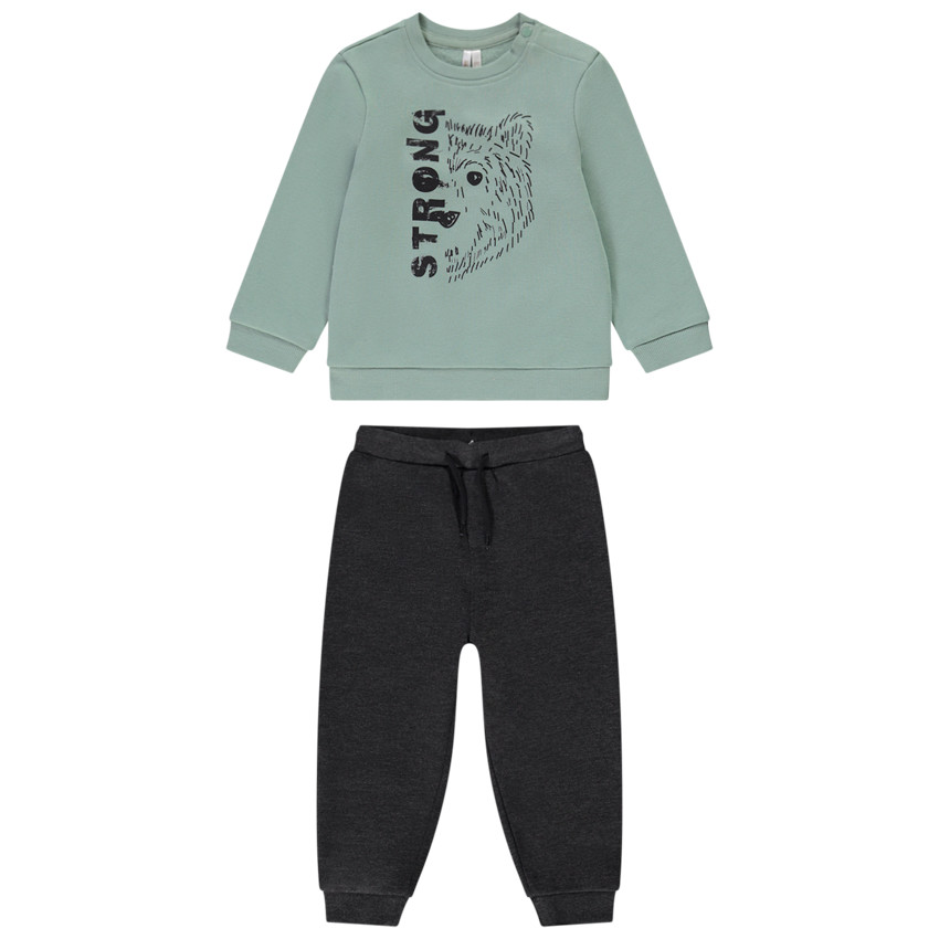 "Σύνολο jogging από φαντεζί molleton για μωρό αγόρι" 
