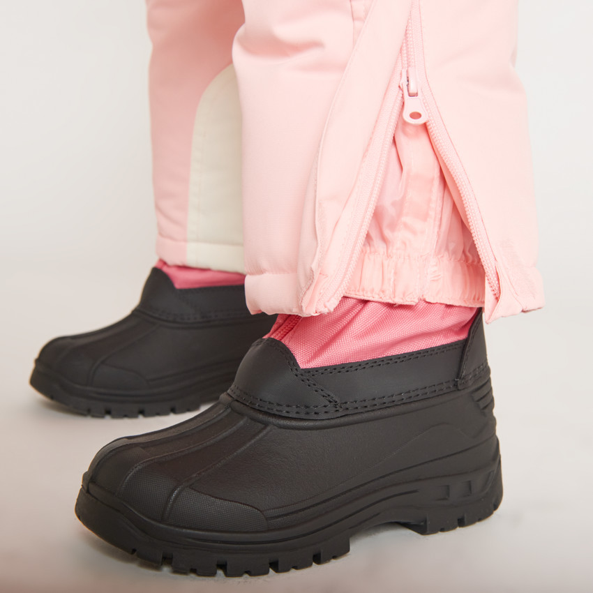 Pantalon de ski uni à bretelles amovibles pour fille 