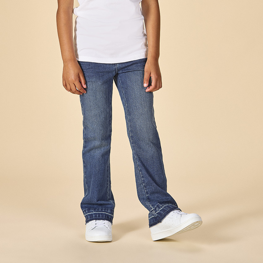 Παντελόνι από denim σε γραμμή καμπάνα για κορίτσι 