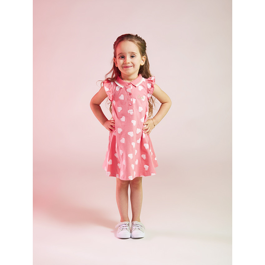 Φόρεμα polo από jersey με σχέδιο για κορίτσι 