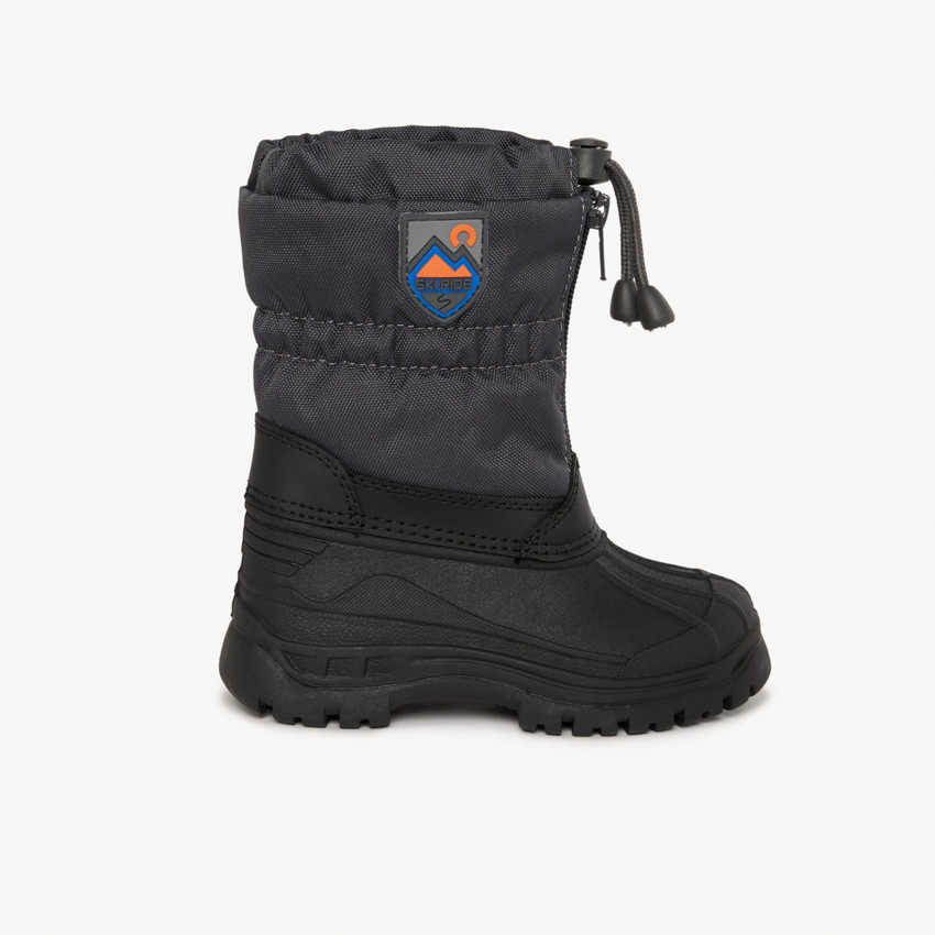 Après-ski zippés bicolores à badge gomme pour bébé garçon 