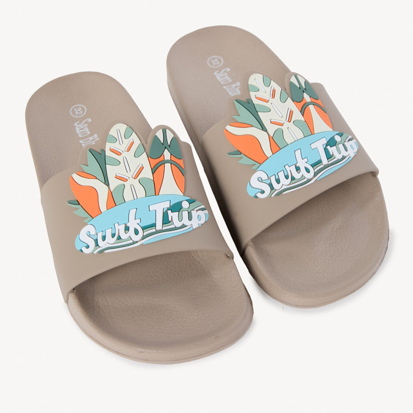 Σαγιονάρες surf με ανάγλυφο για αγόρια 