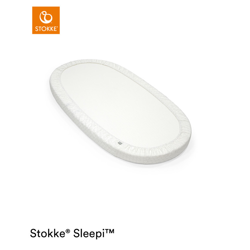 Σεντόνι με λάστιχο Sleepi V3 Fans γκρι από βαμβακερό πλεκτό 