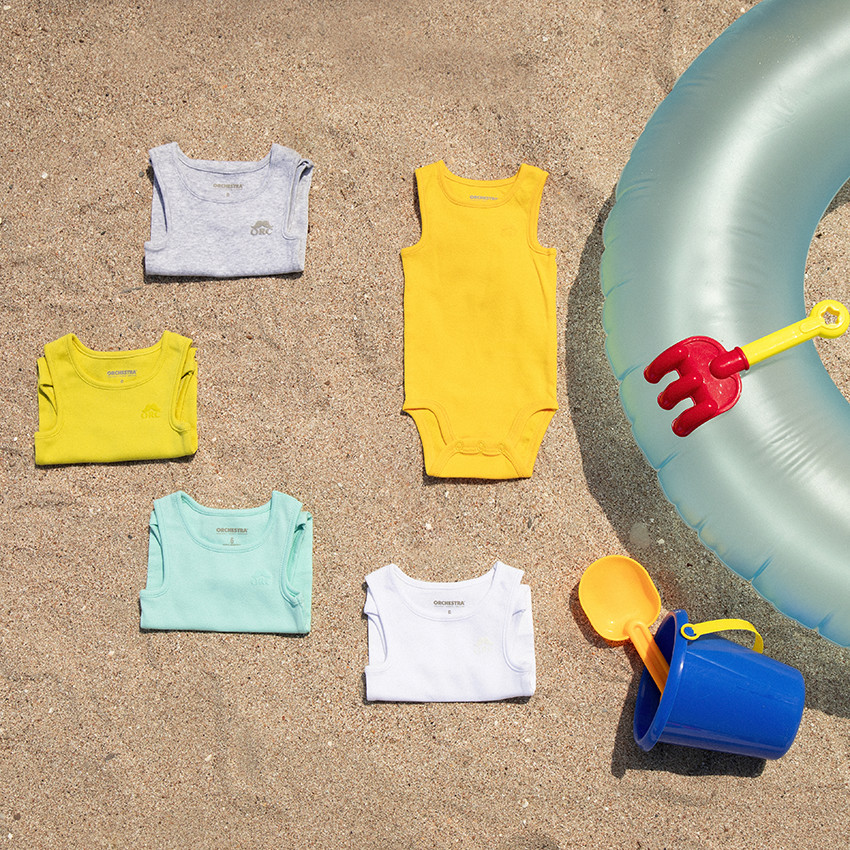 Σετ από 3 αμάνικα σώματα από βαμβάκι για μωρό αγόρι με εκτύπωση λογότυπου  Additional Σετ από 3 αμάνικα σώματα από βαμβάκι για μωρό αγόρι με εκτύπωση λογότυπου