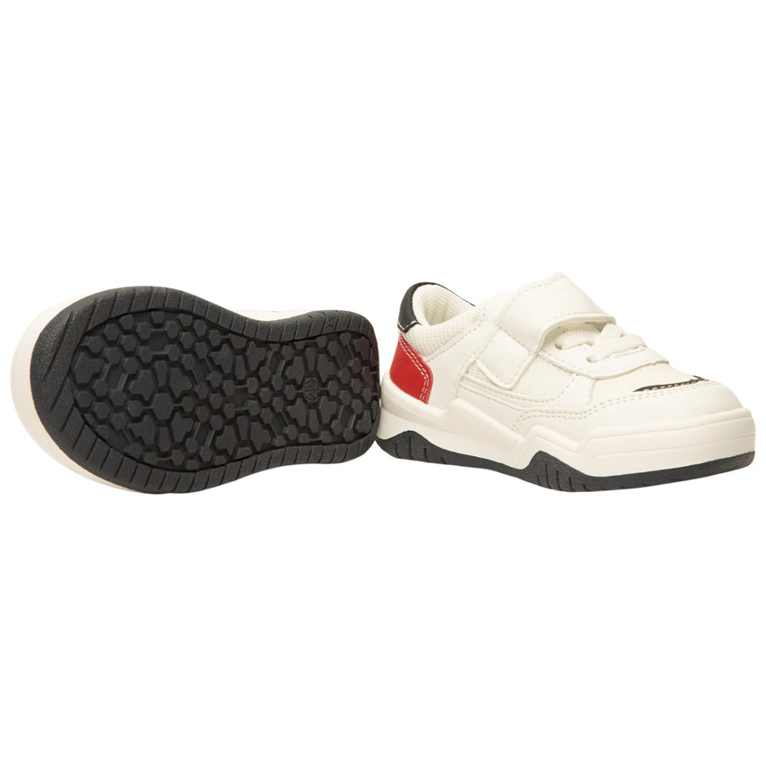 Αθλητικά παπούτσια χαμηλά με empiècements σε contrast για bebe αγόρι 