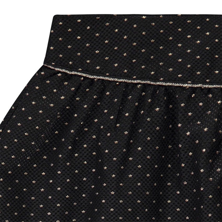 Φούστα σε jacquard με σχέδιο αστέρια lurex για κορίτσι 