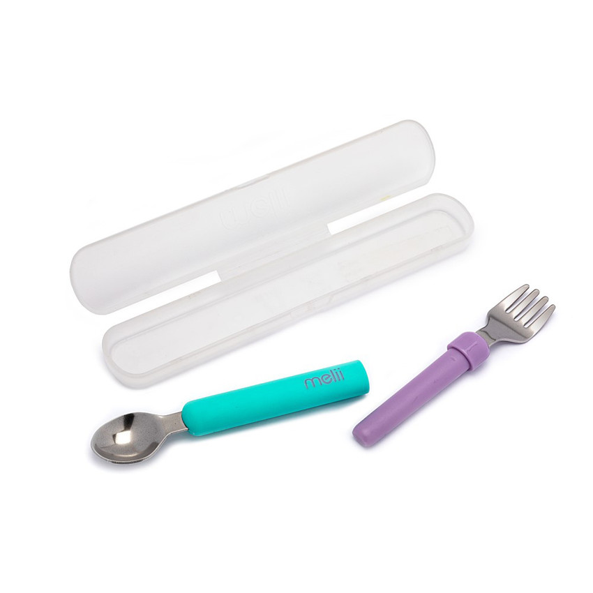 Spork On The Go Σε Θήκη Mint/Purple Melii 