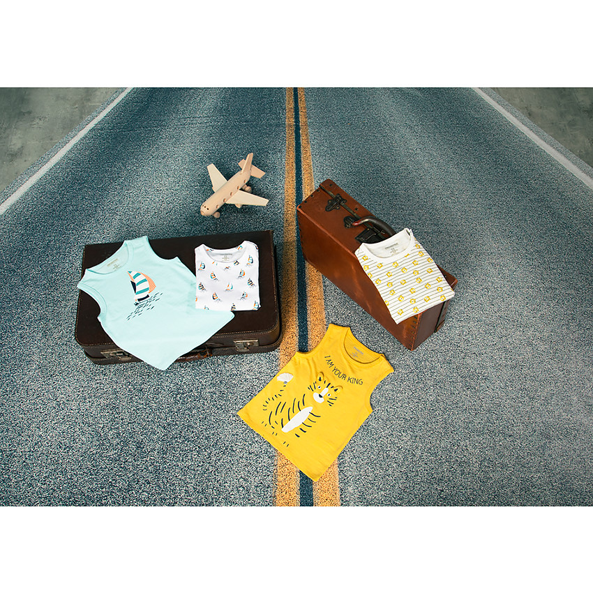 Lot de 2 débardeurs assortis pour bébé garçon 