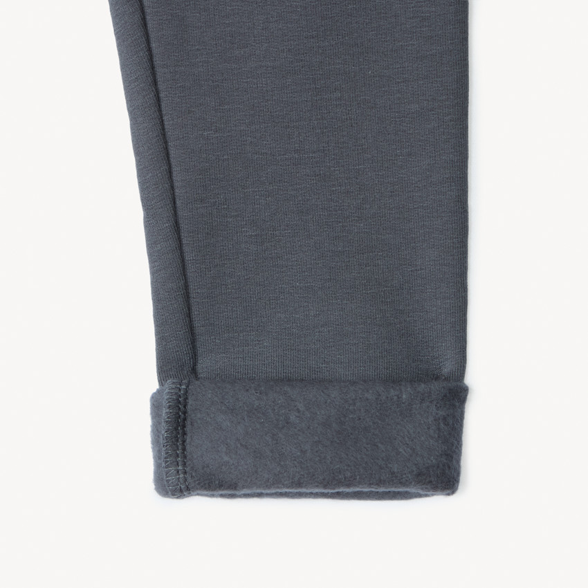 Σετ από 2 μονόχρωμα κολάν από molleton για bebe κορίτσι 