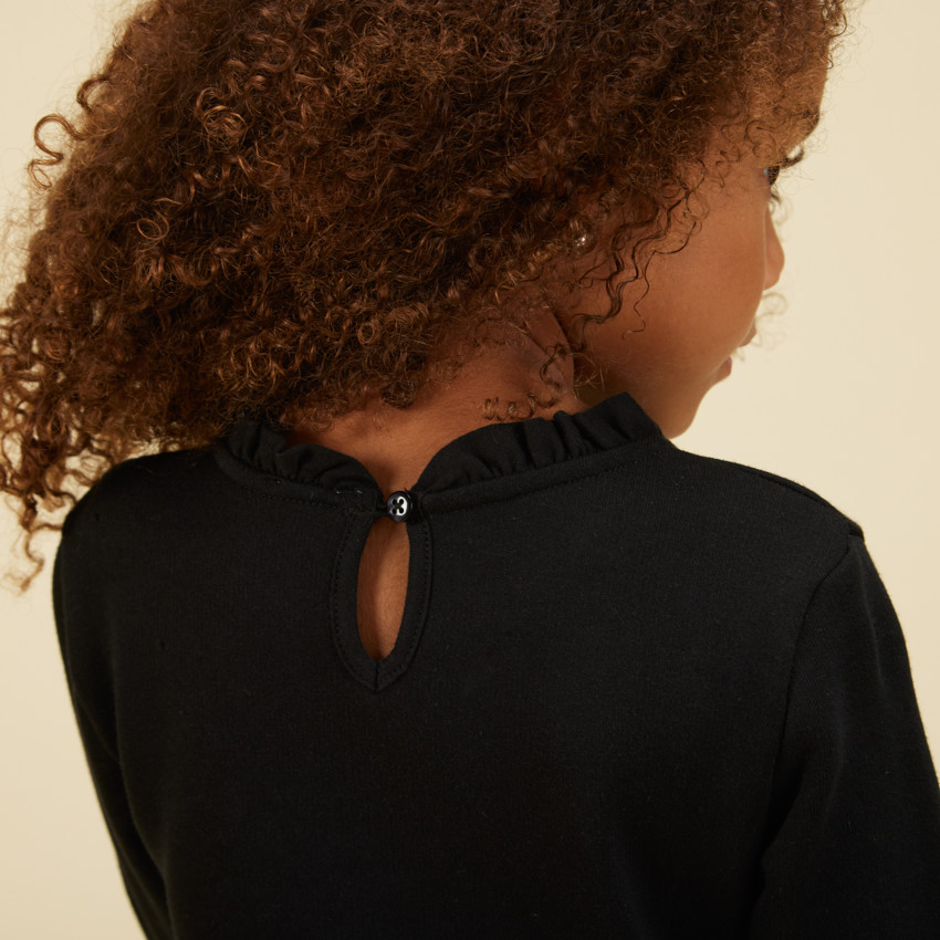 Φόρεμα bi-matière με εφέ 2 σε 1 και παγιέτες για κορίτσι 