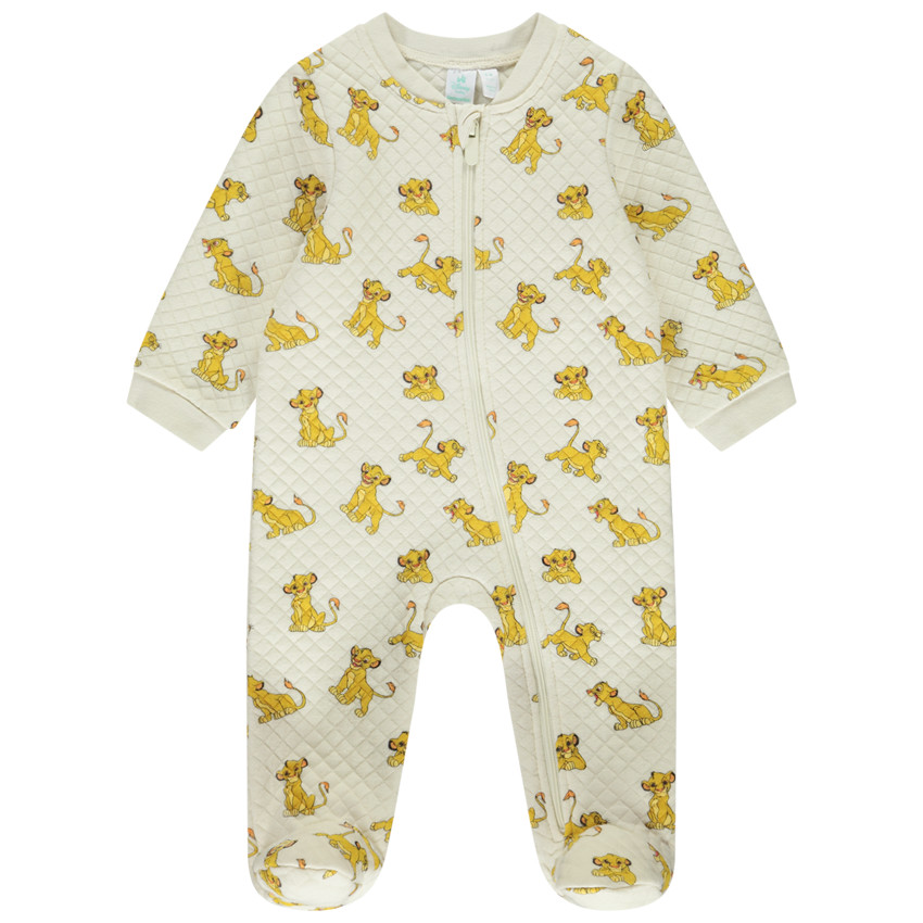 Φορμάκι με επένδυση διπλού jersey και τύπωμα Simba Disney για bebe αγόρι 