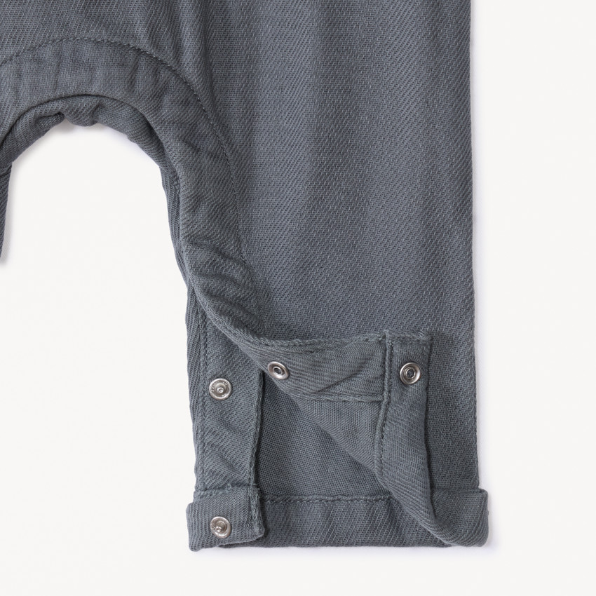 Ensemble long 2 pièces avec salopette pour bébé garçon 