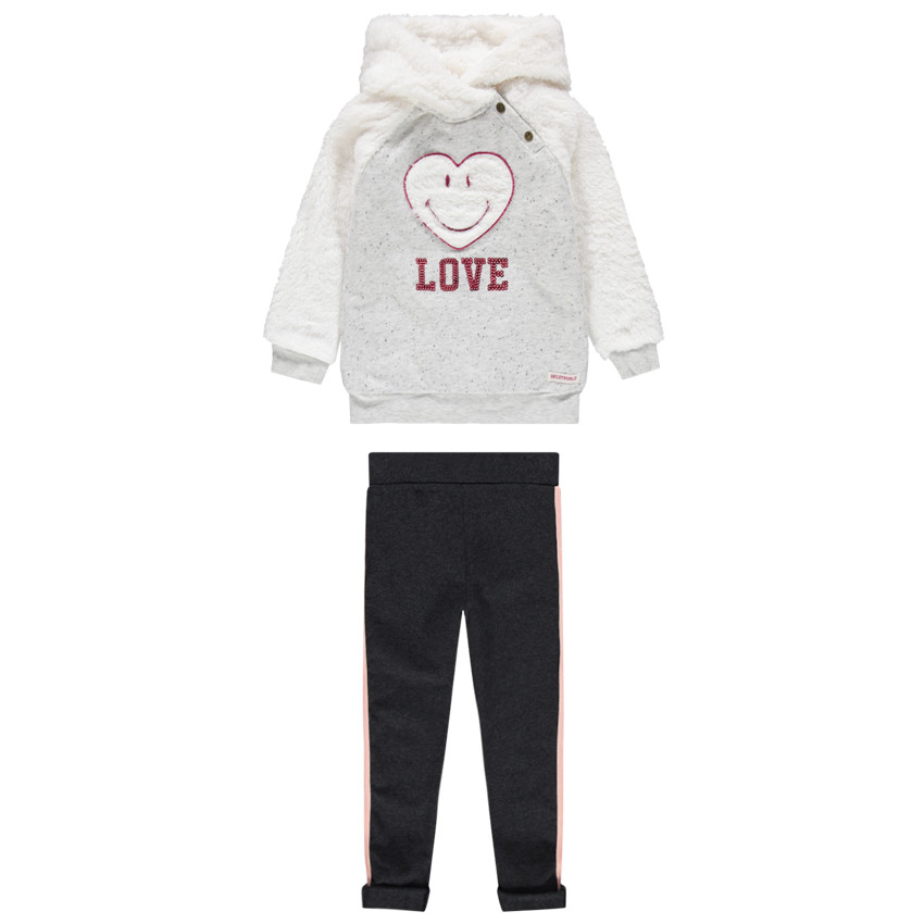 Φόρμα από δύο υλικά με καρδιά Smiley από πούλιες 