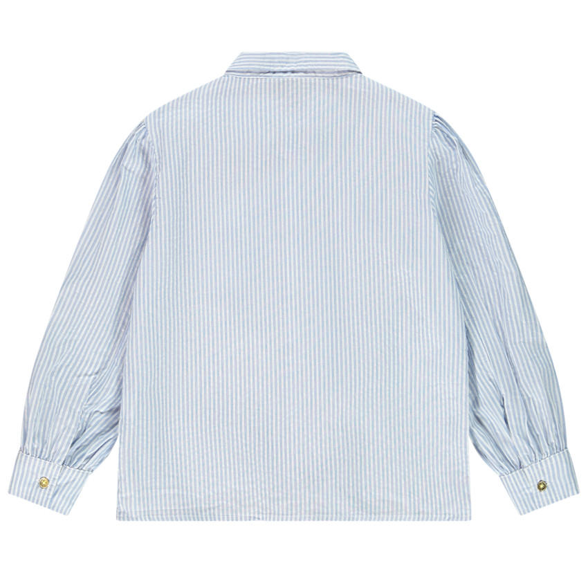 Πουκάμισο μακρυμάνικο ριγέ για κορίτσι 