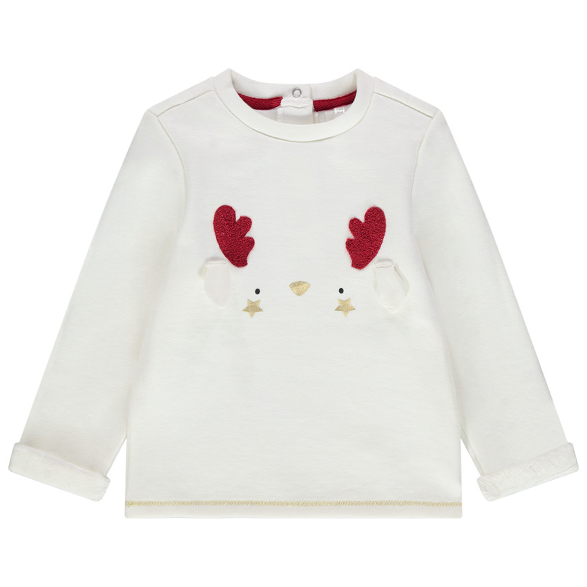 Sweat en molleton contrecollé sherpa esprit Noël 