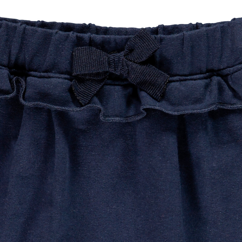 Παντελόνι jogging από πλεκτό με βολάν για μωρό κορίτσι 