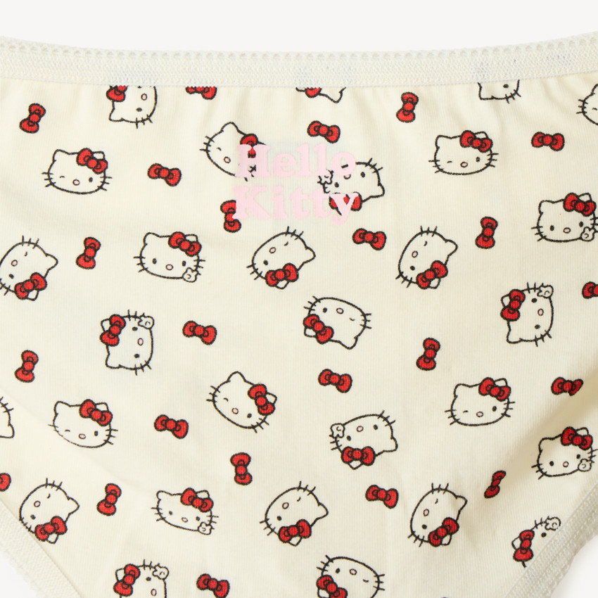 Σετ 3 σλιπ κοριτσιού με κέντημα Hello Kitty 