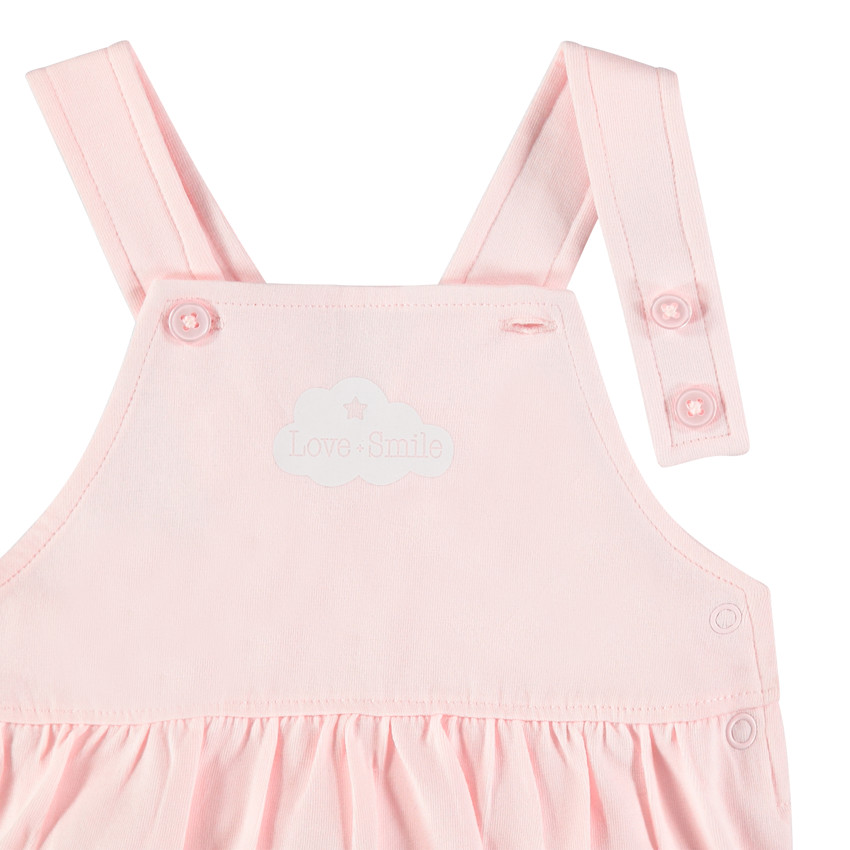 Σέτ κοντομάνικου μπλουζιού και σαλοπέτας από βαμβάκι 