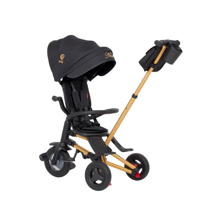 Ποδηλατακι Τρικυκλο Σπαστο Nova Air Wheels Golden-Black Exclusive QPLAY 