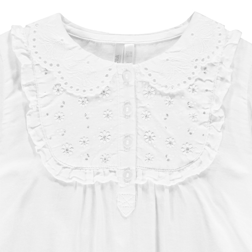 Τουνίκ βαμβακερό γιακάς claudine για bebe κορίτσι 