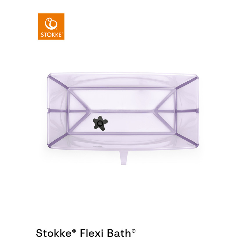 Πτυσσόμενη μπανιέρα Flexi Bath lavender για μωρά 0 έως 4 ετών με αντιολισθητική βάση 