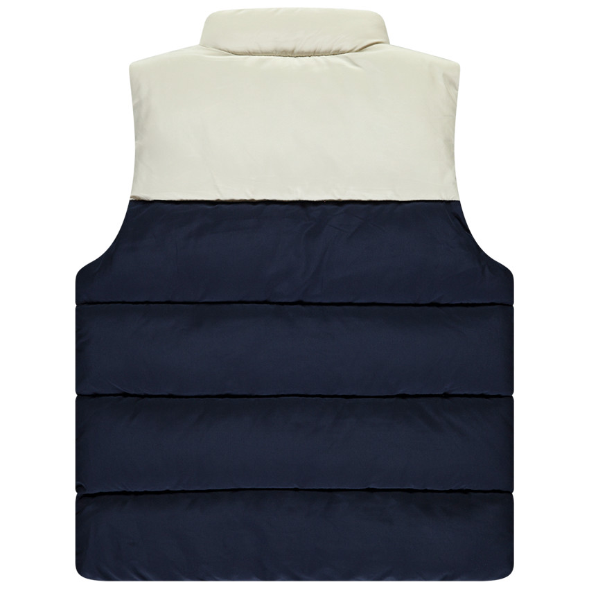 Μπουφάν αμάνικο με εφέ colorblock για αγόρι 