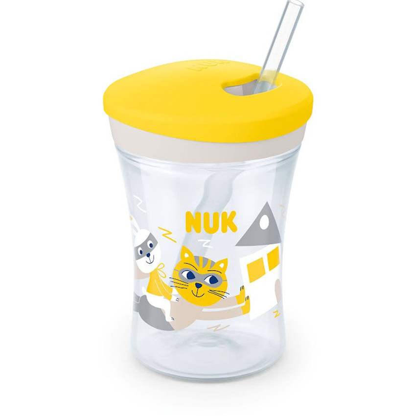 NUK Action Cup 230ml με καλαμάκι 