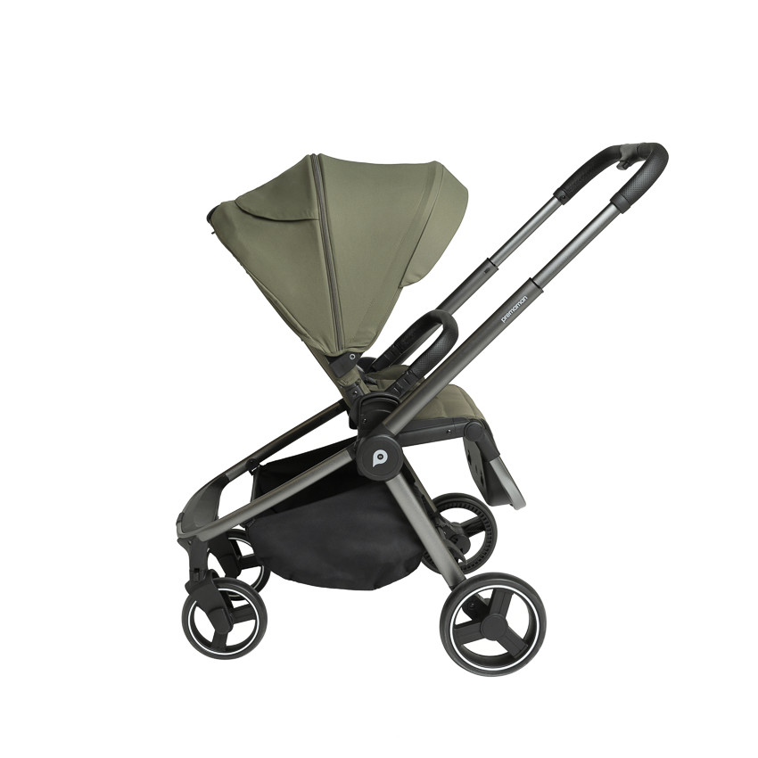 Poussette trio Alba avec nacelle vert olive 