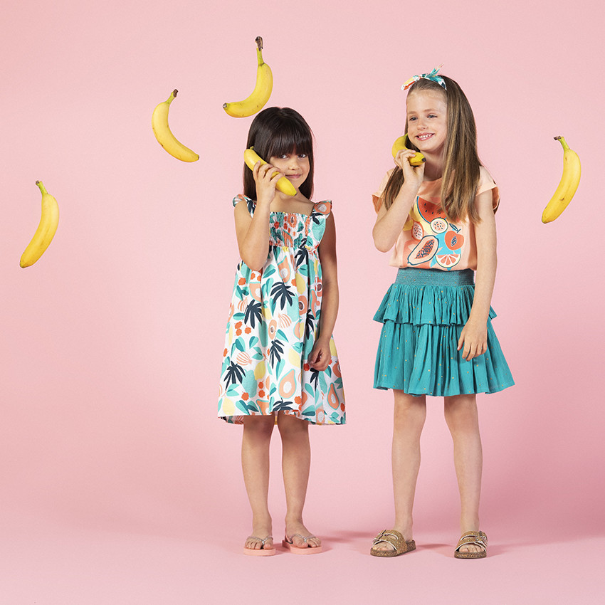 T-shirt κοντομάνικο σχέδιο φρούτα 