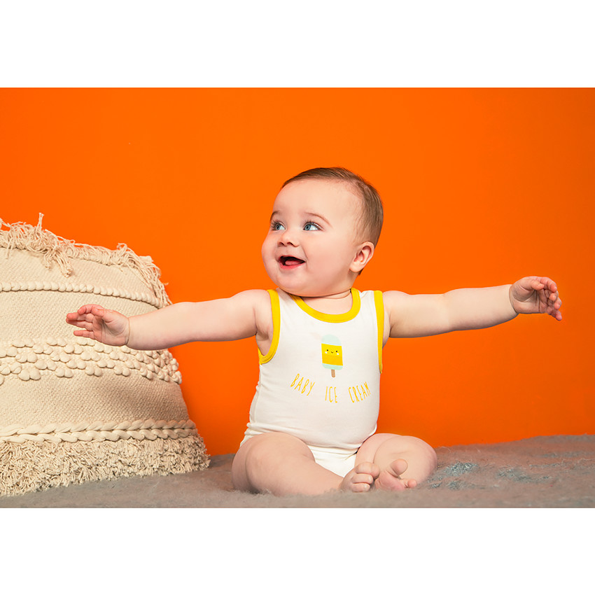 Lot de 7 bodies sans manches à imprimé fantaisie pour bébé garçon 