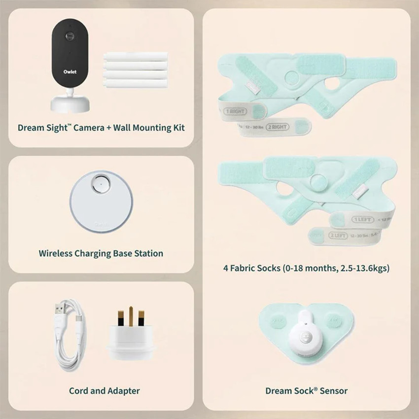 Owlet Dream Duo - Μέντα (Καλτσάκι Dream Sock + Κάμερα Dream Sight) 