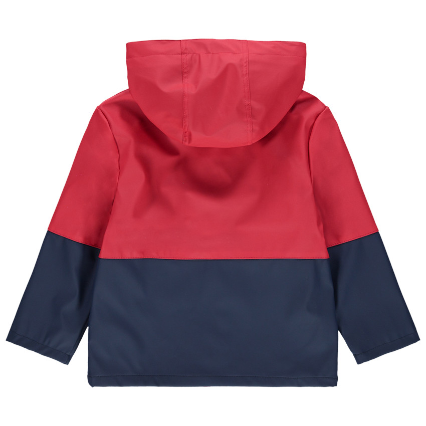 Δίχρωμο αντιανεμικό μπουφάν με στάμπα Spiderman 