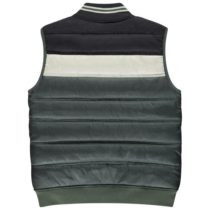 Αμάνικο μπουφάν με εφέ color block για αγόρι 