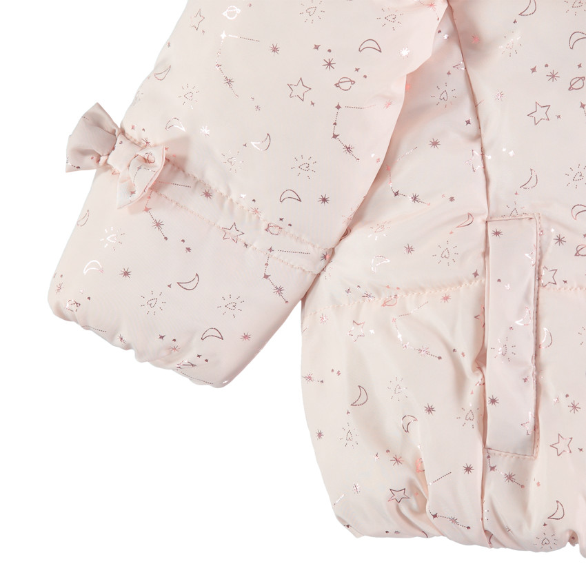 Μπουφάν με κουκούλα εμπριμέ και επένδυση  sherpa  Additional Μπουφάν με κουκούλα εμπριμέ και επένδυση  sherpa