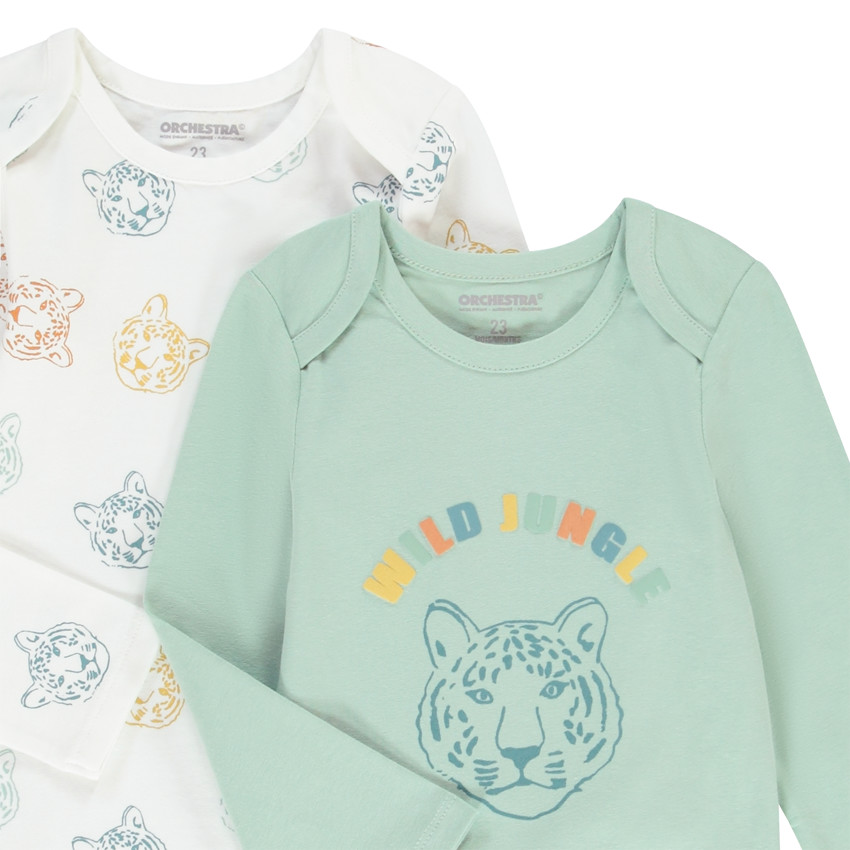 Lot de 5 bodies imprimé tigre  