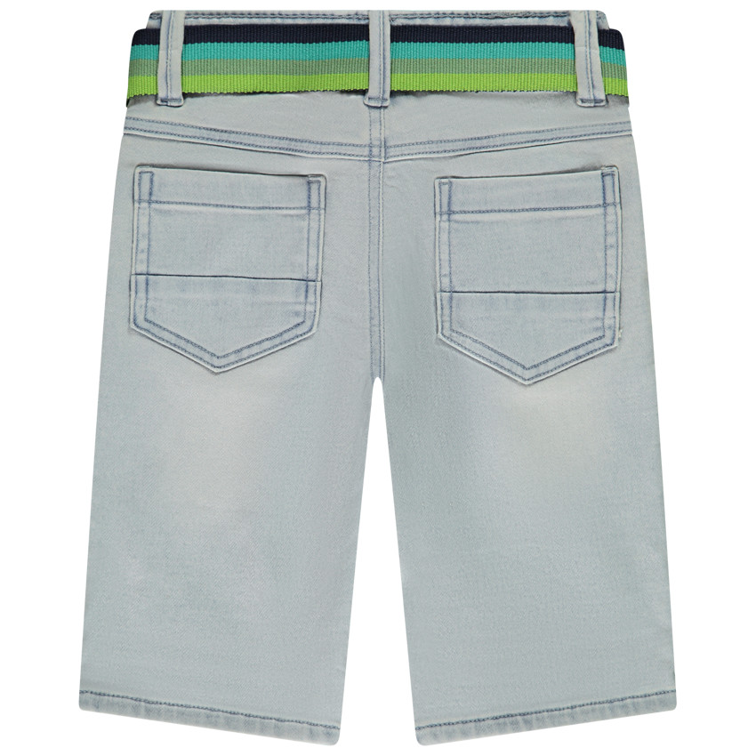 Βερμούδα effet jean με αποσπώμενη ζώνη για αγόρι 