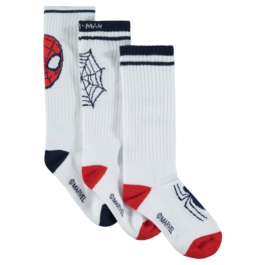 Σετ 3 ζευγάρια κάλτσες με ζακάρ μοτίβο Spiderman της Marvel 