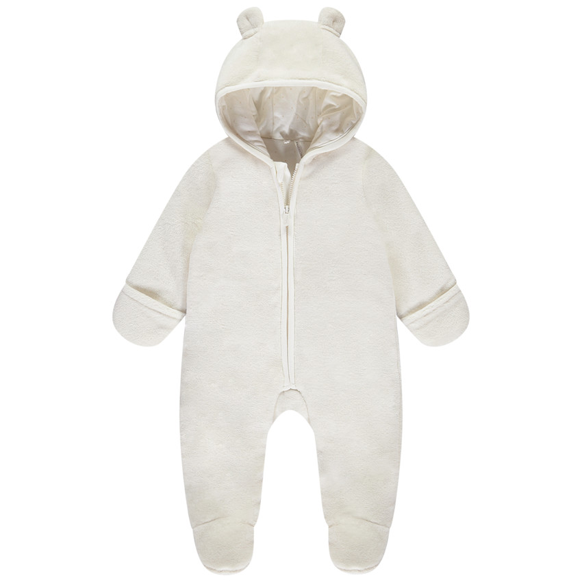 Σαλοπέτα αρκουδάκι από sherpa για μωρό κορίτσι 