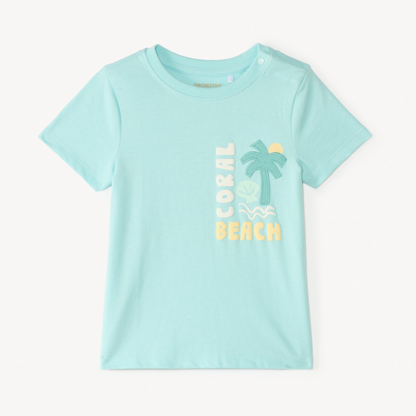 T-shirt κοντομάνικο με σχέδιο φαντασίας παλμού αγόρι μωρό 